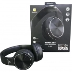Ακουστικά Wireless Bluetooth Headset Subwoofer Stereo P802, σε μαύρο χρώμα