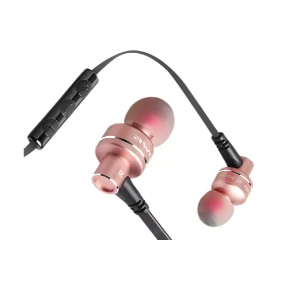 Ακουστικά Awei ES-10TY Hands-Free In-Ear, σε ροζ/χρυσό χρώμα