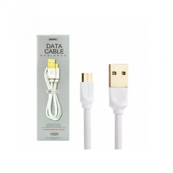 Καλώδιο USB To Micro Usb REMAX Radiance RC-041m 1m, σε λευκό χρώμα