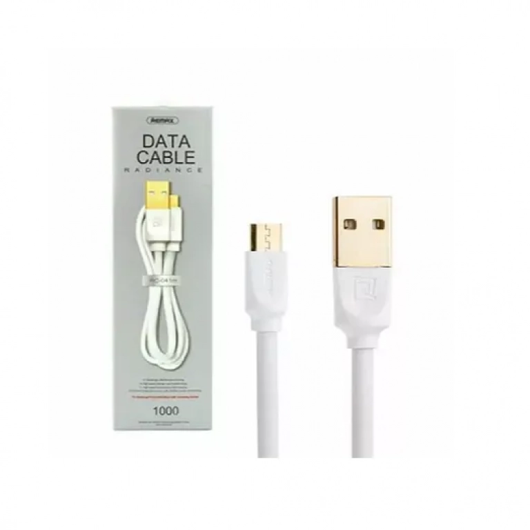 Καλώδιο USB To Micro Usb REMAX Radiance RC-041m 1m, σε λευκό χρώμα