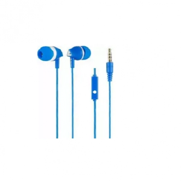 Ενσύρματα ακουστικά Handsfree ELMCOEI EV-125, σε μπλε χρώμα