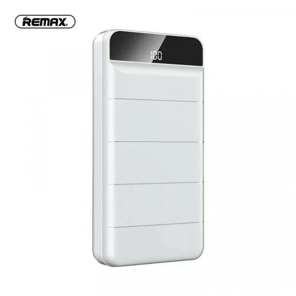 Remax RPP-141 Power Bank 30000mAh led screen, σε λευκό χρώμα