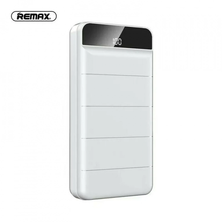 Remax RPP-141 Power Bank 30000mAh led screen, σε λευκό χρώμα