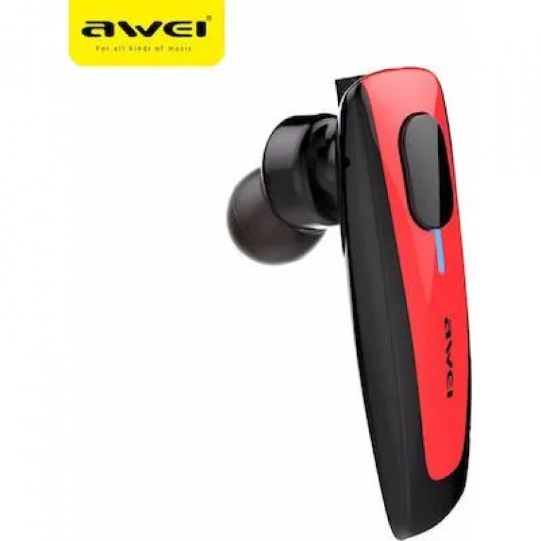 Ακουστικό Bluetooth Awei N3, σε κόκκινο χρώμα