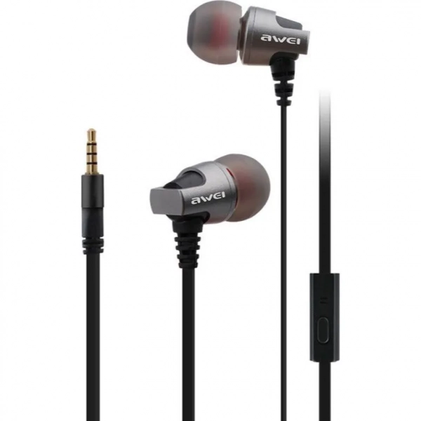 Ακουστικά Handsfree In-Ear Awei ES-860i, σε μαύρο χρώμα