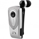 Fineblue bluetooth hands free ακουστικό F930, σε ασημί χρώμα