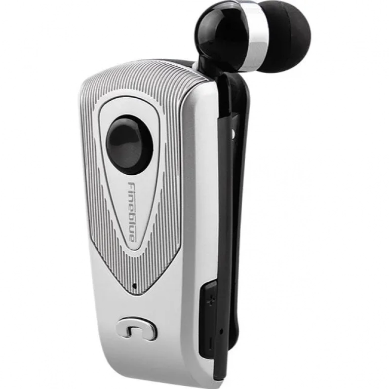 Fineblue bluetooth hands free ακουστικό F930, σε ασημί χρώμα