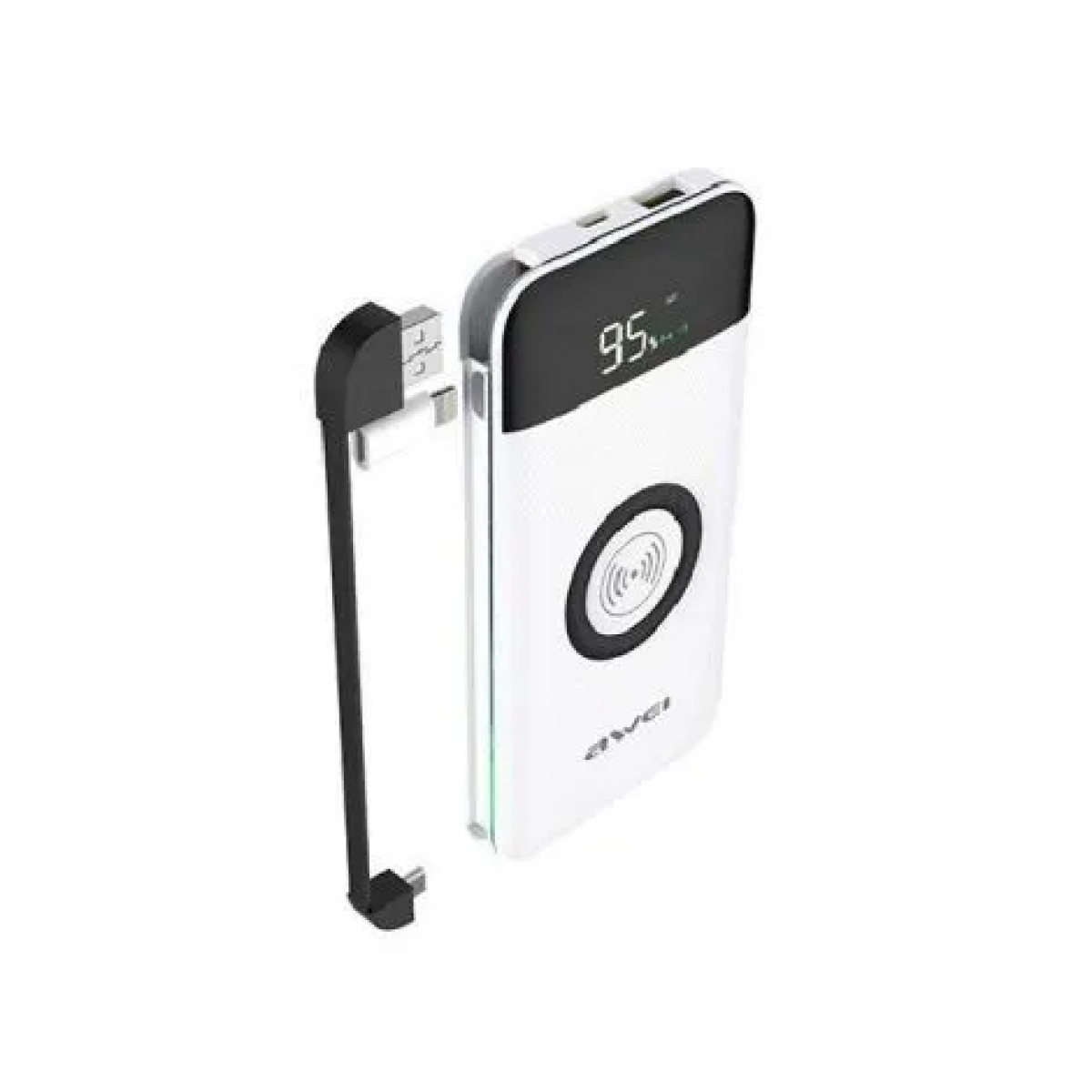 Power Bank Awei P71K 10000mAh, σε λευκό χρώμα