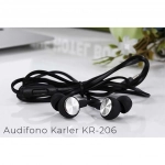 Ακουστικά Handsfree Karler Bass KR-206, σε μαύρο χρώμα