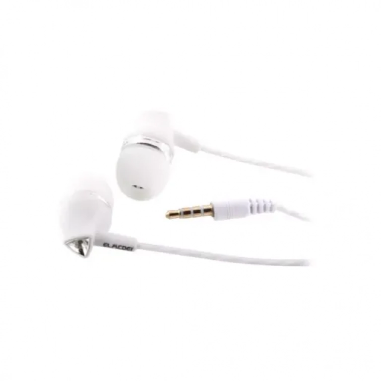 Ενσύρματα ακουστικά Handsfree ELMCOEI EV-125, σε λευκό χρώμα