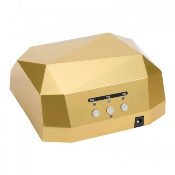 Επαγγελματικό Φουρνάκι Νυχιών 36W Quick CCFL W-24 για ημιμόνιμο μανικιούρ - πεντικιούρ χρυσό χρώμα