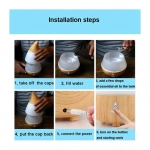 Υγραντήρας Υπερήχων & Συσκευή Αρωματοθεραπείας AJ-215 με 7 Χρώματα LED 235ml