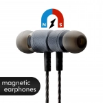Ακουστικά Magnetic Bluetoοth Headset AZ-26, σε γκρι χρώμα