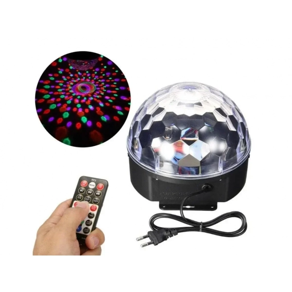 Ντισκομπάλα LED (Disco) Bluetooth Φωτορυθμικό με Mp3 Player και υποδοχή USB – Crystal Magic Ball Light
