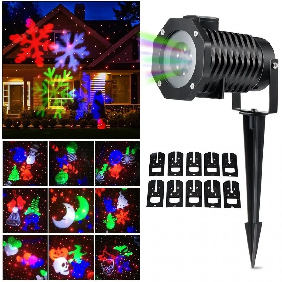 Χριστουγεννιάτικος προτζέκτορας Outdoor Laser Light - Image 2