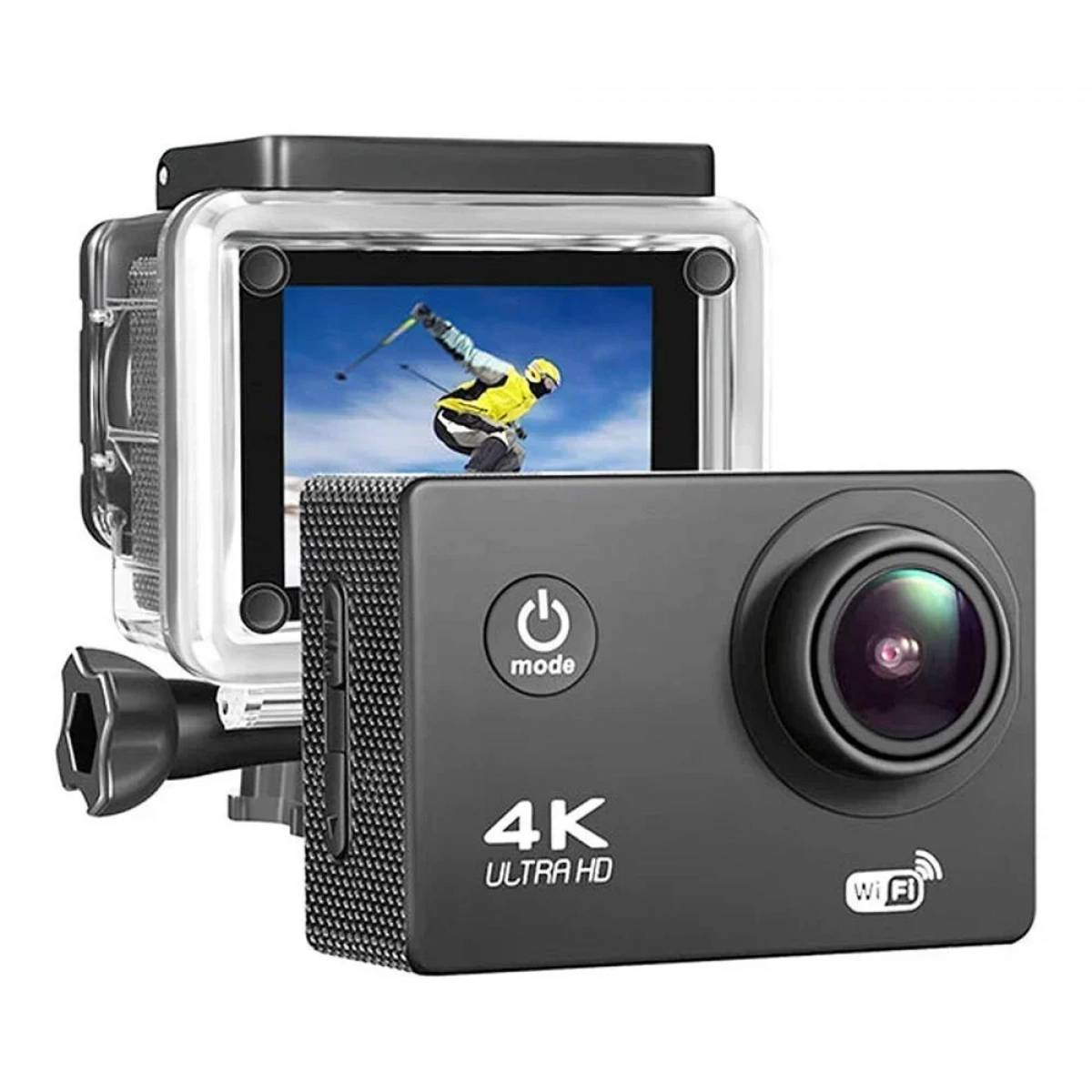 Αδιάβροχη κάμερα δράσης 4K Με ΔΩΡΟ Αξεσουάρ στήριξης / Ultra HD