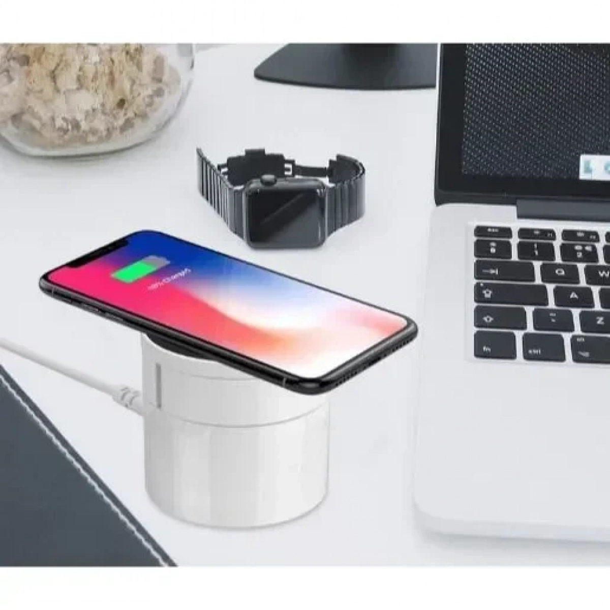 Ασύρματη βάση φόρτισης κινητών με 8 θύρες USB – Wireless Charging