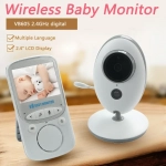 Ασύρματο Baby monitor με οθόνη 2.4″ LCD, θερμοκρασία, μικρόφωνο και night vision VB6056 λευκό - Image 2