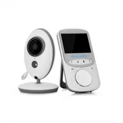 Ασύρματο Baby monitor με οθόνη 2.4″ LCD, θερμοκρασία, μικρόφωνο και night vision VB6056 λευκό