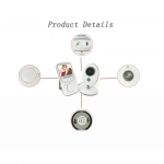 Ασύρματο Baby monitor με οθόνη 2.4″ LCD, θερμοκρασία, μικρόφωνο και night vision VB6056 λευκό