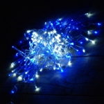 Χριστουγεννιάτικα Λαμπάκια Μπλε Πρίζας 100 LED με διάφανο καλώδιο 10m OEM