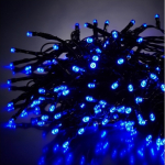 Χριστουγεννιάτικα Λαμπάκια Μπλε Πρίζας 200 LED με πράσινο καλώδιο 20m OEM
