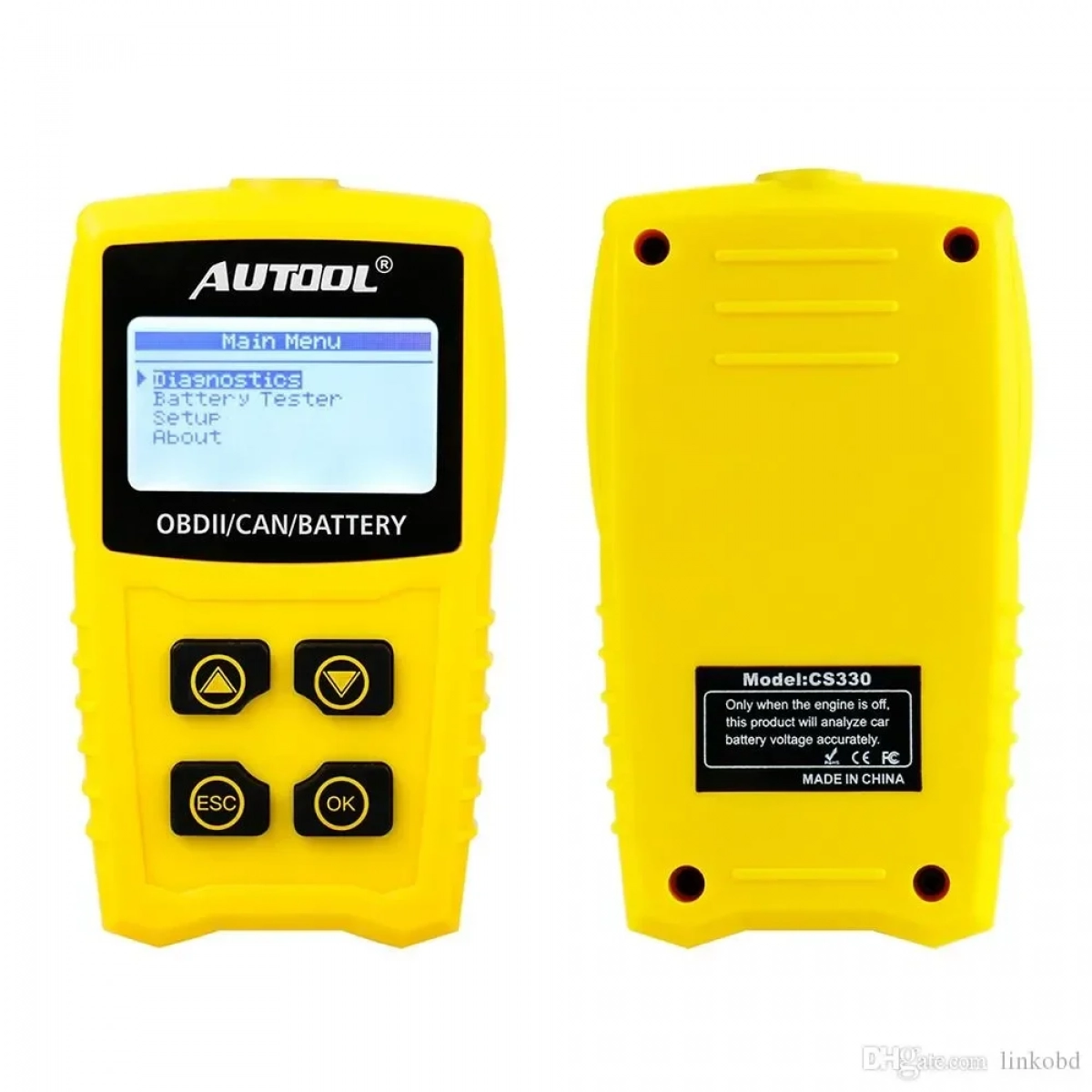 Διαγνωστικό αυτοκινήτου OBDII / CAN Autool CS330 (12V)
