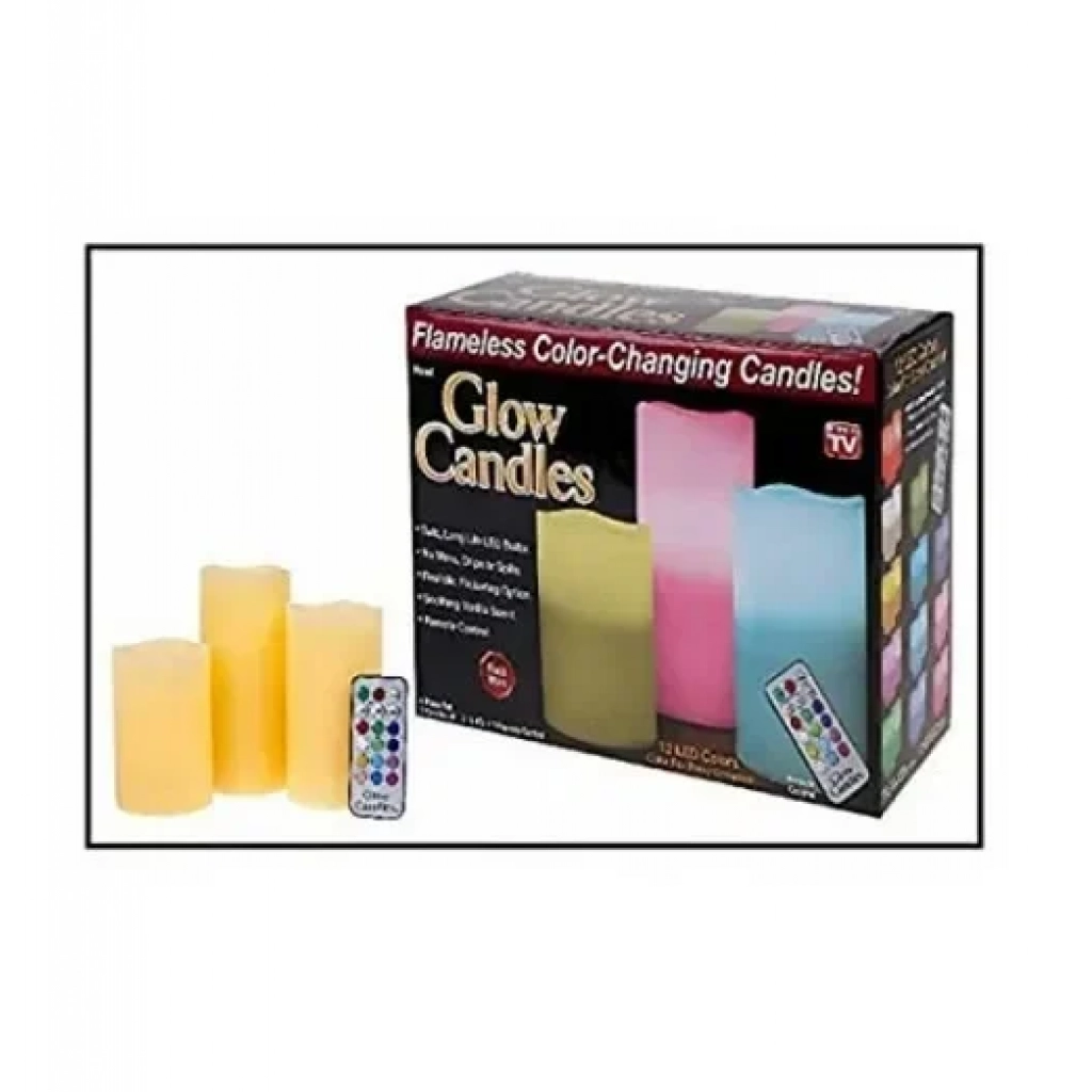 Διακοσμητικό φωτιστικό Glow Candles – Flameless Color-Changing Candles