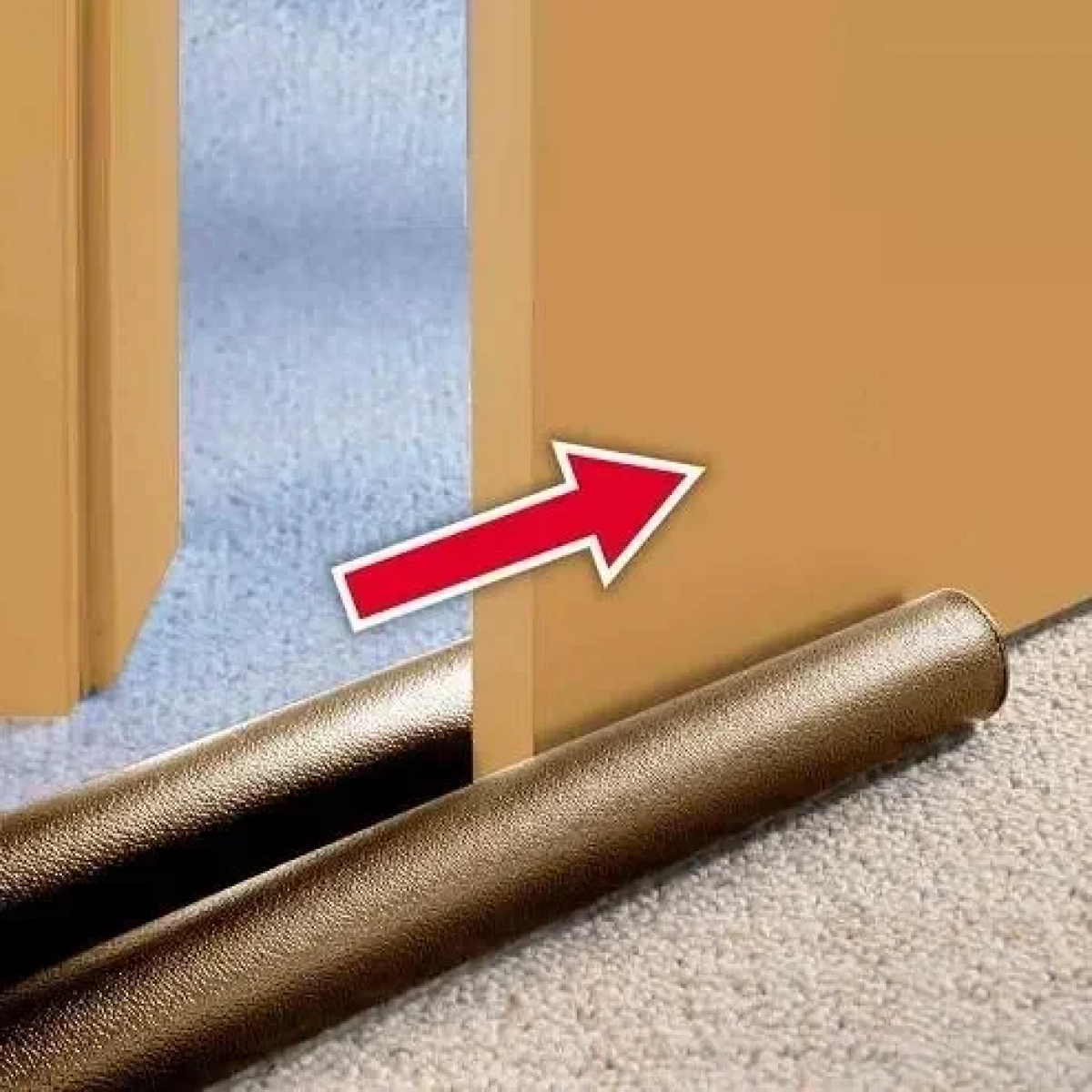 Διπλό αεροστοπ - θερμοπροστασία πόρτας - Twin Draft Guard AeroStop, σε μαύρο χρώμα