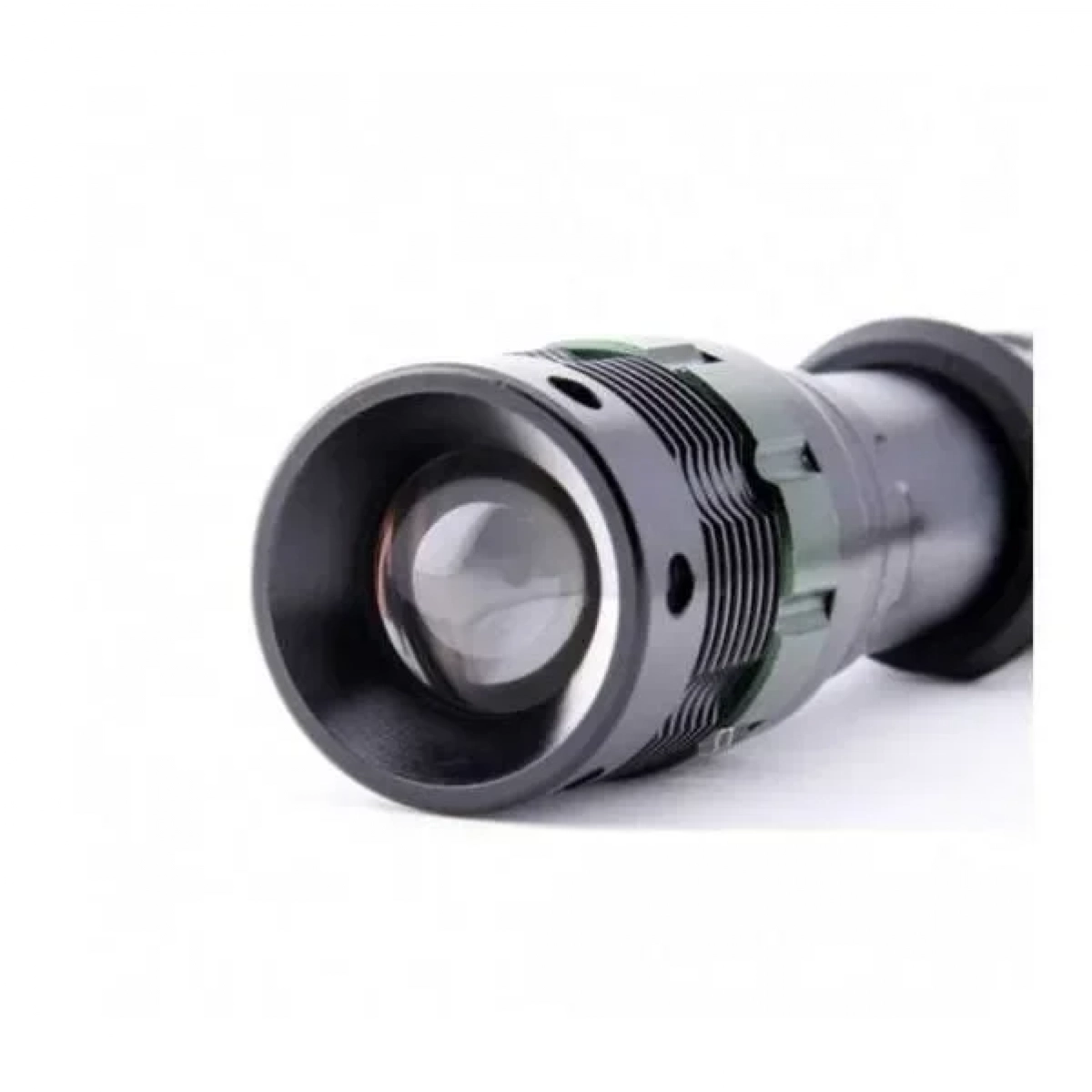 Επαναφορτιζόμενος φακός OEM LED Zoom Aluminum Alloy Rechargeable Flashlight