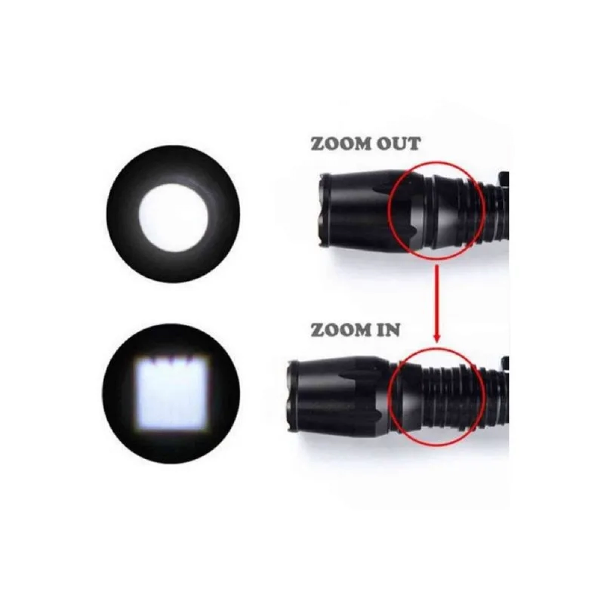 Eπαναφορτιζόμενος LED Φακός CREE – T6 – Bailong – BL-1831
