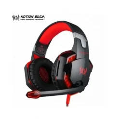 Επαγγελματικά gaming ακουστικά για βιντεοπαιχνίδια - Kotion Each Headset G2000, σε κόκκινο χρώμα