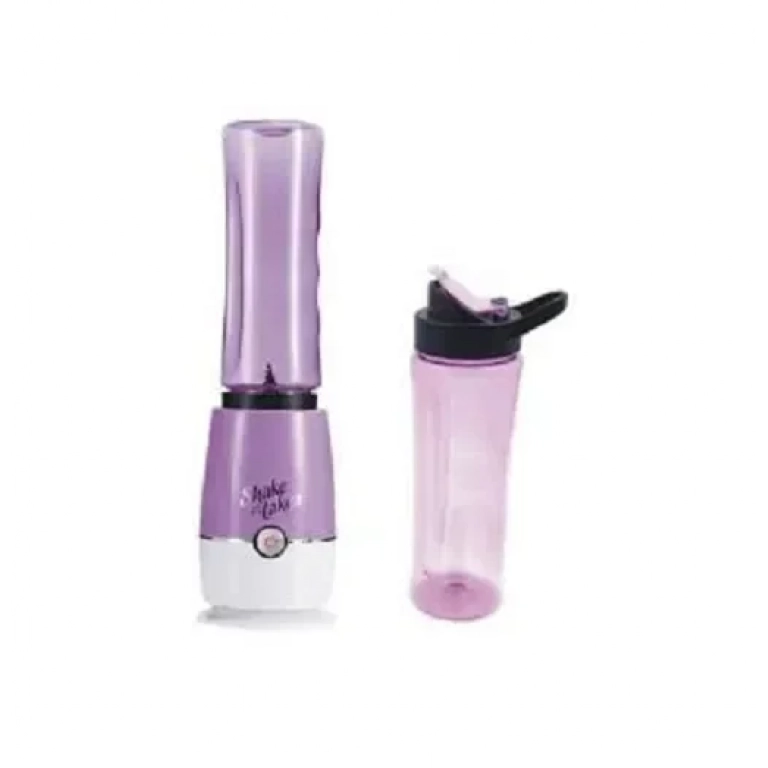 Φορητό Μπουκάλι Σέικερ Shake NTake 2 Bottle ΟΕΜ 800ml, σε μωβ χρώμα