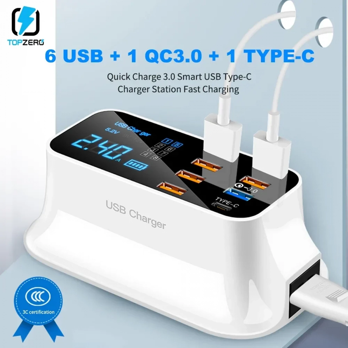 Φορτιστής Desktop Charger Wisdom YC-CDA19Q