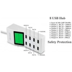 Φορτιστής Power Adapter with 8 USB Power Port for Smartphone and Tablet (YC-CDA6) - Image 3