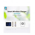 Φορτιστής QI Wireless USB Charger LED Display Quick Charge 3.0