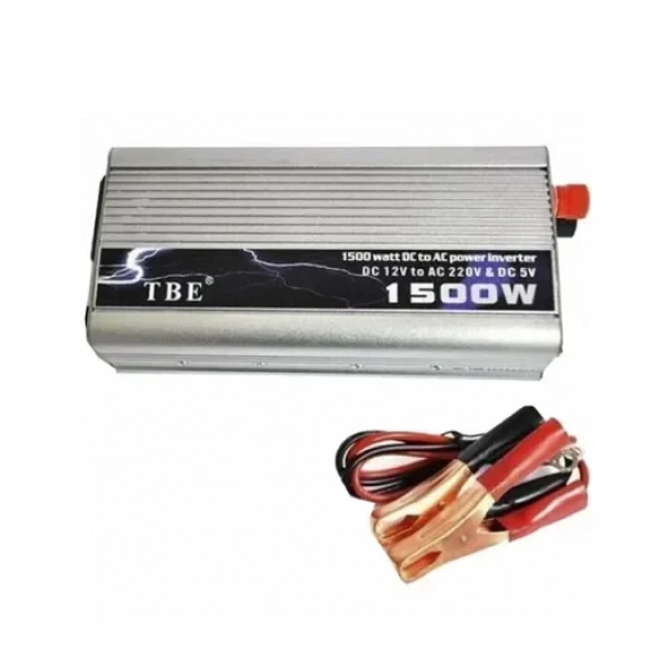 Inverter τροποποιημένου ημιτόνου DC 12V σε AC 220V με USB TBE 1500W