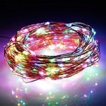 Λαμπάκια Led Με Πολύχρωμο Φωτισμό Και Καλώδιο Χαλκού 2m