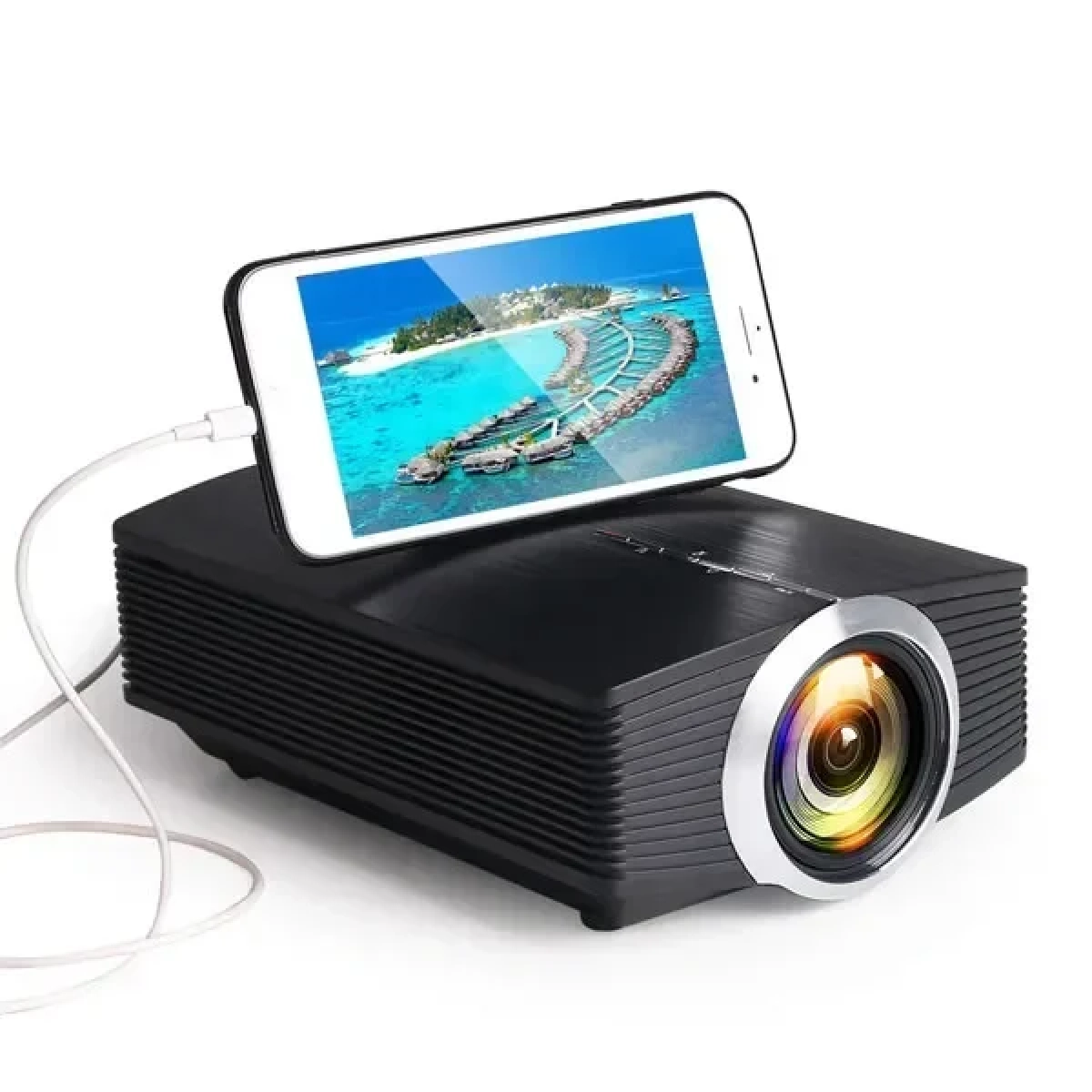 Mini Φορητός Projector LCD 1080P HDMI – OEM YG500 - Image 2