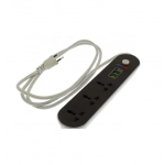Πολύπριζο ασφαλείας με 3 πρίζες και 3 θύρες USB Andowl T-56