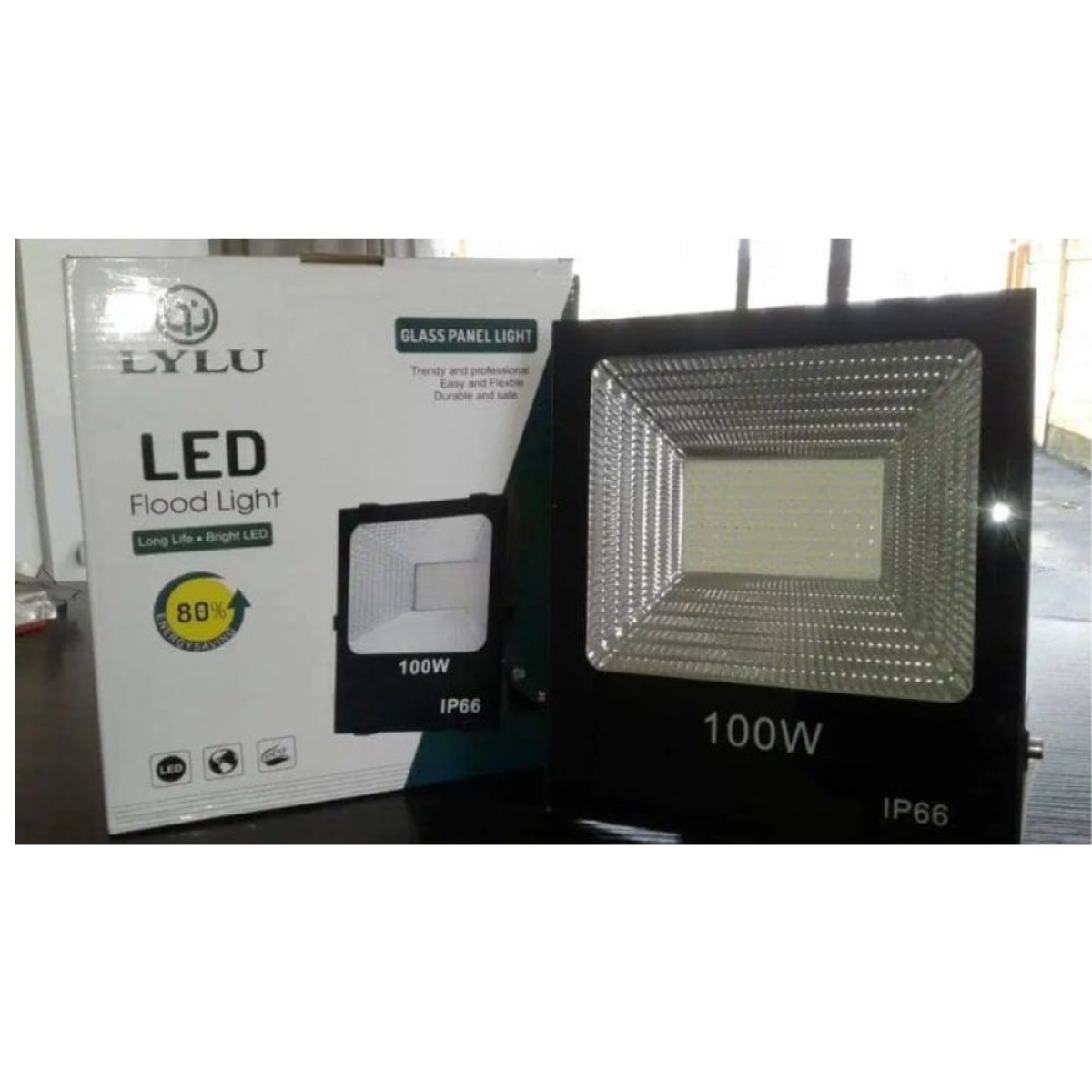 Προβολέας με αδιαβροχοποίηση IP66 LYLU 100W μαύρο