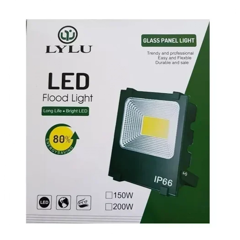 Προβολέας με αδιαβροχοποίηση IP66 LYLU 150W μαύρο