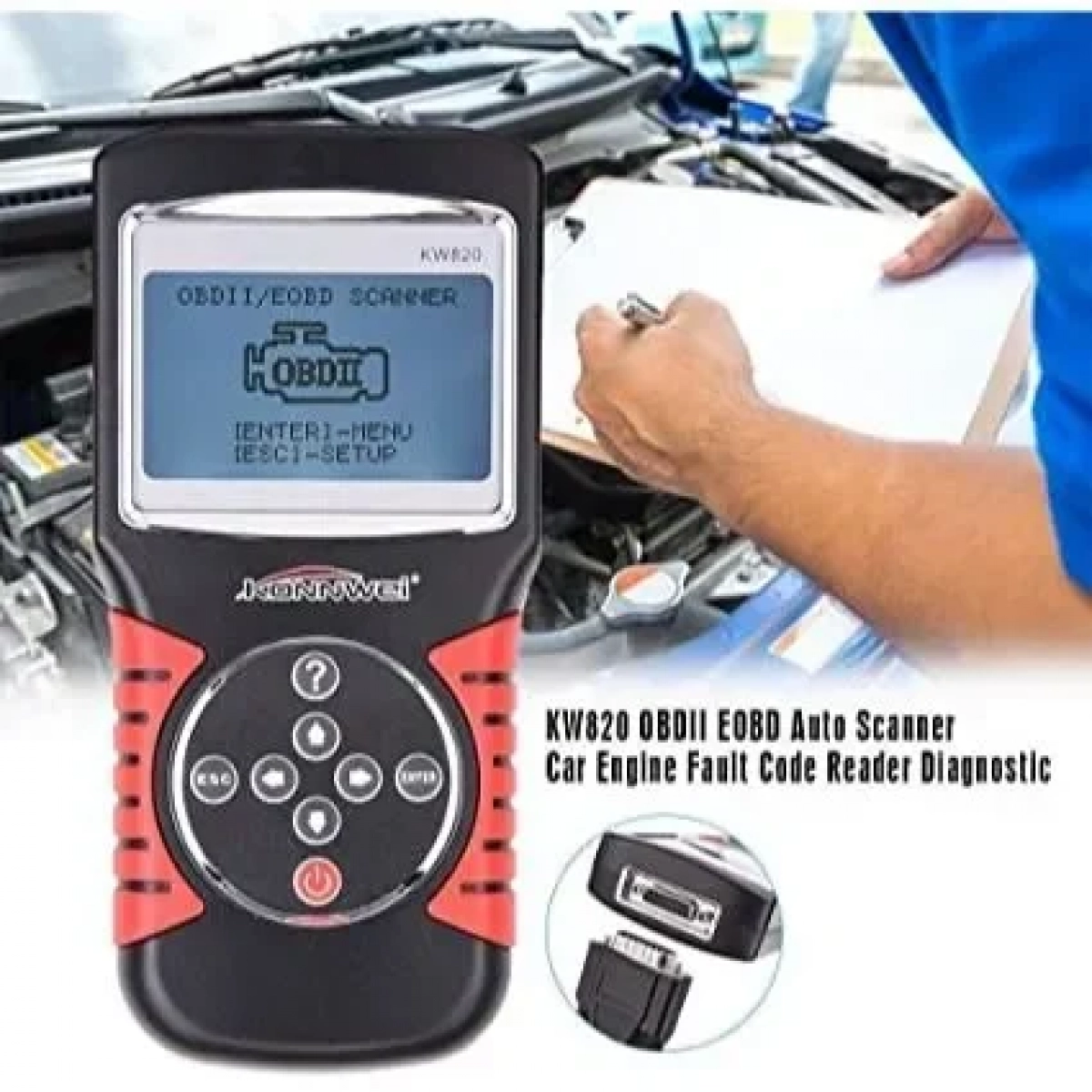 Ψηφιακό διαγνωστικό αυτοκινήτων obdII/eobd Scanner Konnwei KW820