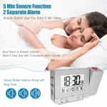 Ρολόι Ξυπνητήρι FanJu FJ3531 Projection Alarm Clock, σε λευκό χρώμα