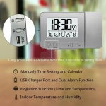 Ρολόι Ξυπνητήρι FanJu FJ3531 Projection Alarm Clock, σε λευκό χρώμα