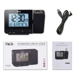 Ρολόι ξυπνητήρι FanJu FJ3531 Projection Alarm Clock, σε μαύρο χρώμα