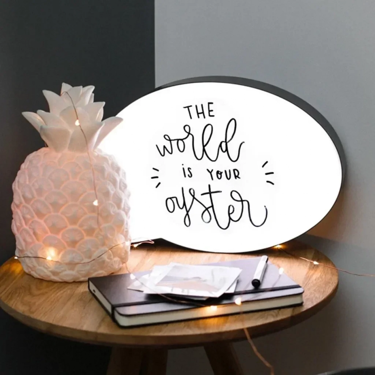 Φωτιζόμενος πίνακας LED συννεφάκι Speech Bubble Light Box