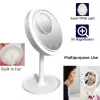 Στρογγυλός LED καθρέφτης ανεμιστήρας για μακιγιάζ με μεγένθυνση 5X – Mirror with Fan and Light