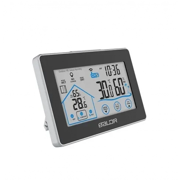 Θερμόμετρο τοίχου Baldr Wireless Weather Station Touch Screen