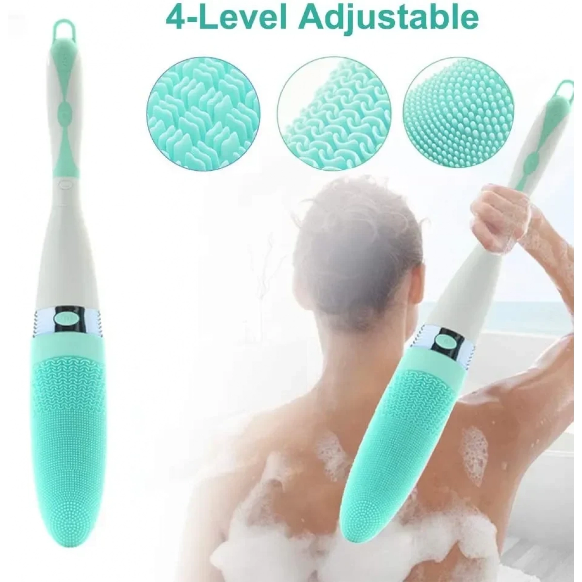 Βούρτσα Μπάνιου Silicone Bath Brush Electric Shower Massager, σε μπλε χρώμα
